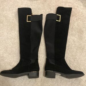 Calvin Klein Elegant Black Knee-High Boots size 5.5 New!